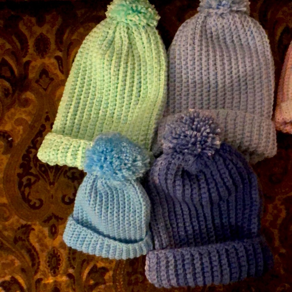 Hand made beanies different color ready for winter 🥶